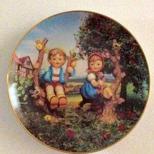 M.I. Hummel 8” Decorative Plate “Apple Tree Boy and Girl”